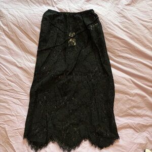 Doen Nandri Skirt Black Lace NWT